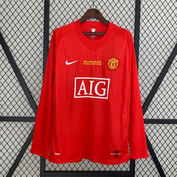 Tailandia Camiseta Manchester United Tercera ML Retro 2007 2008